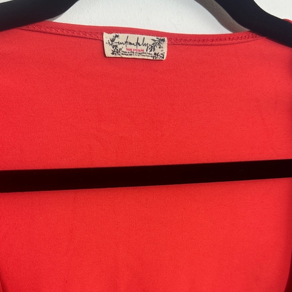 Intimissimi Vibrant Red Square Neck Bodysuit - Picture 2 of 4